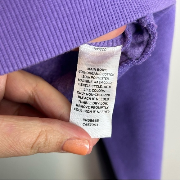 NWT purple cropped sweater size small - Picture 3 of 4